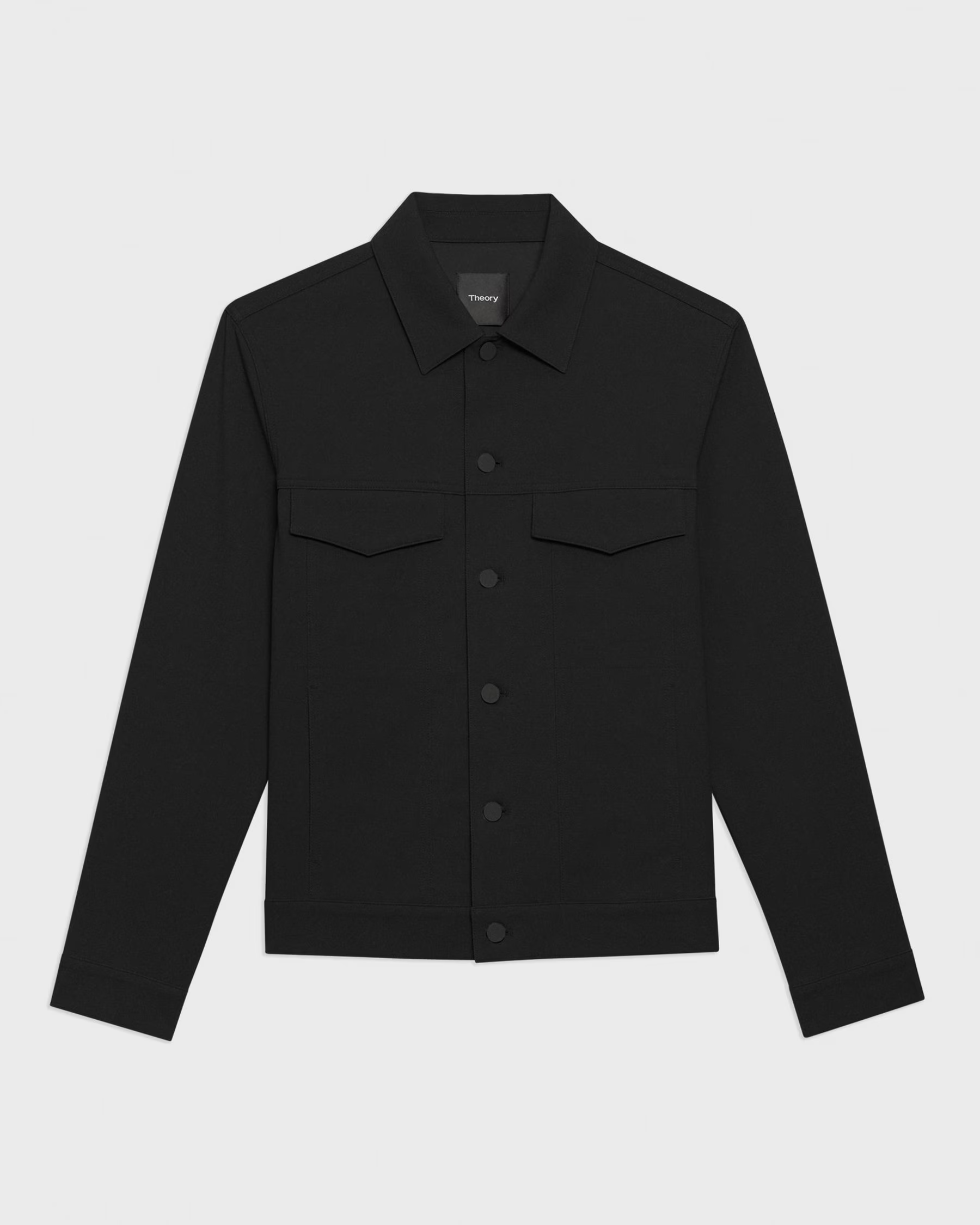 River Trucker Jacket in Neoteric Twill Black