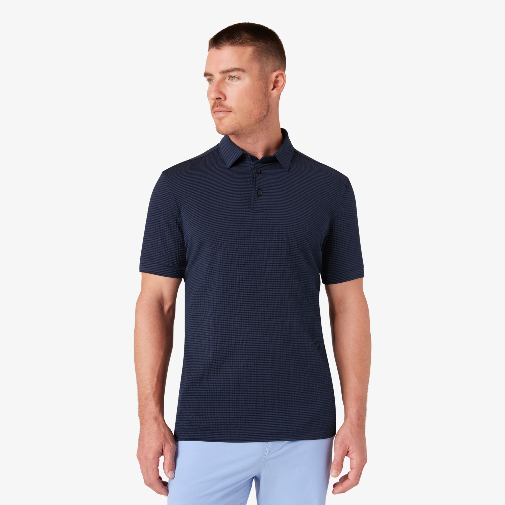 Copa Short Sleeve Polo Navy Solid