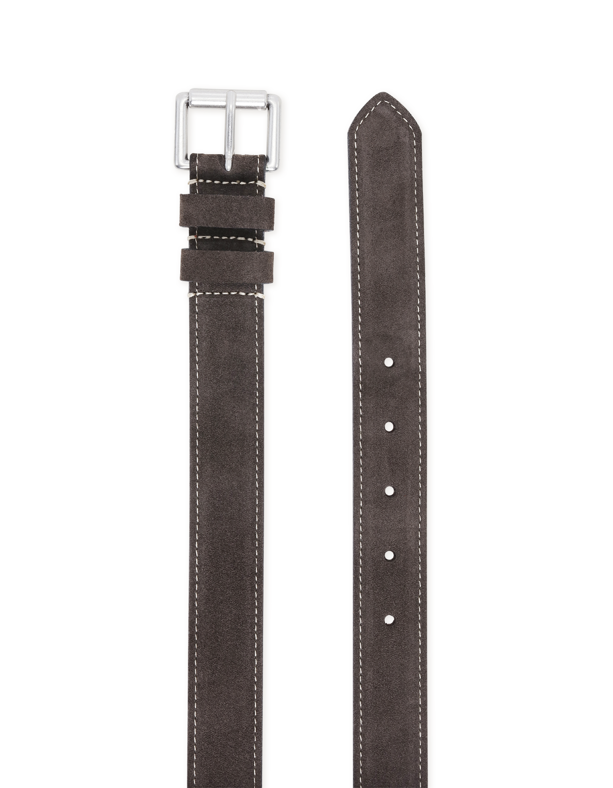 Walid Suede Belt Brown