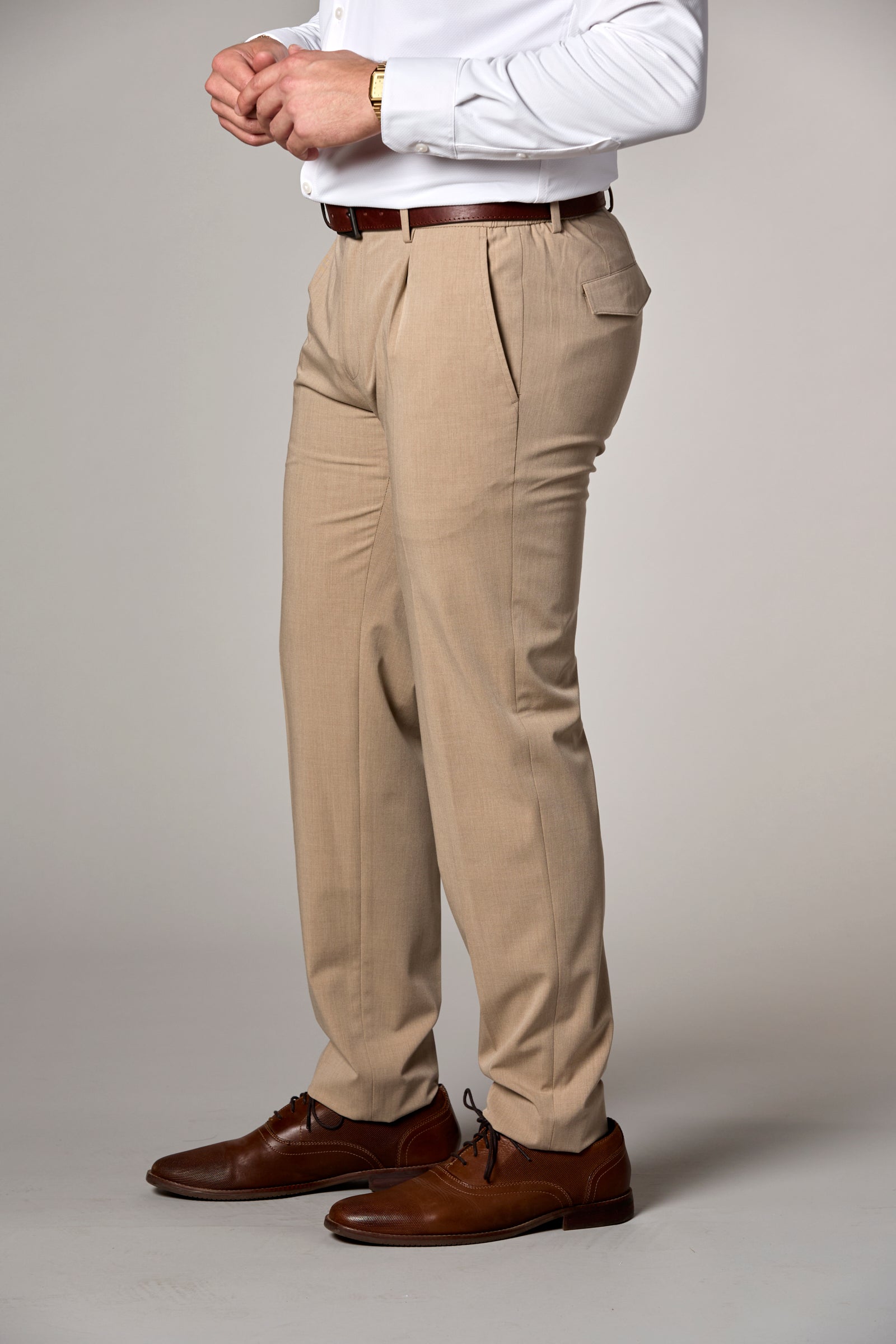 Stretch Lightweight Motion Trouser Beige