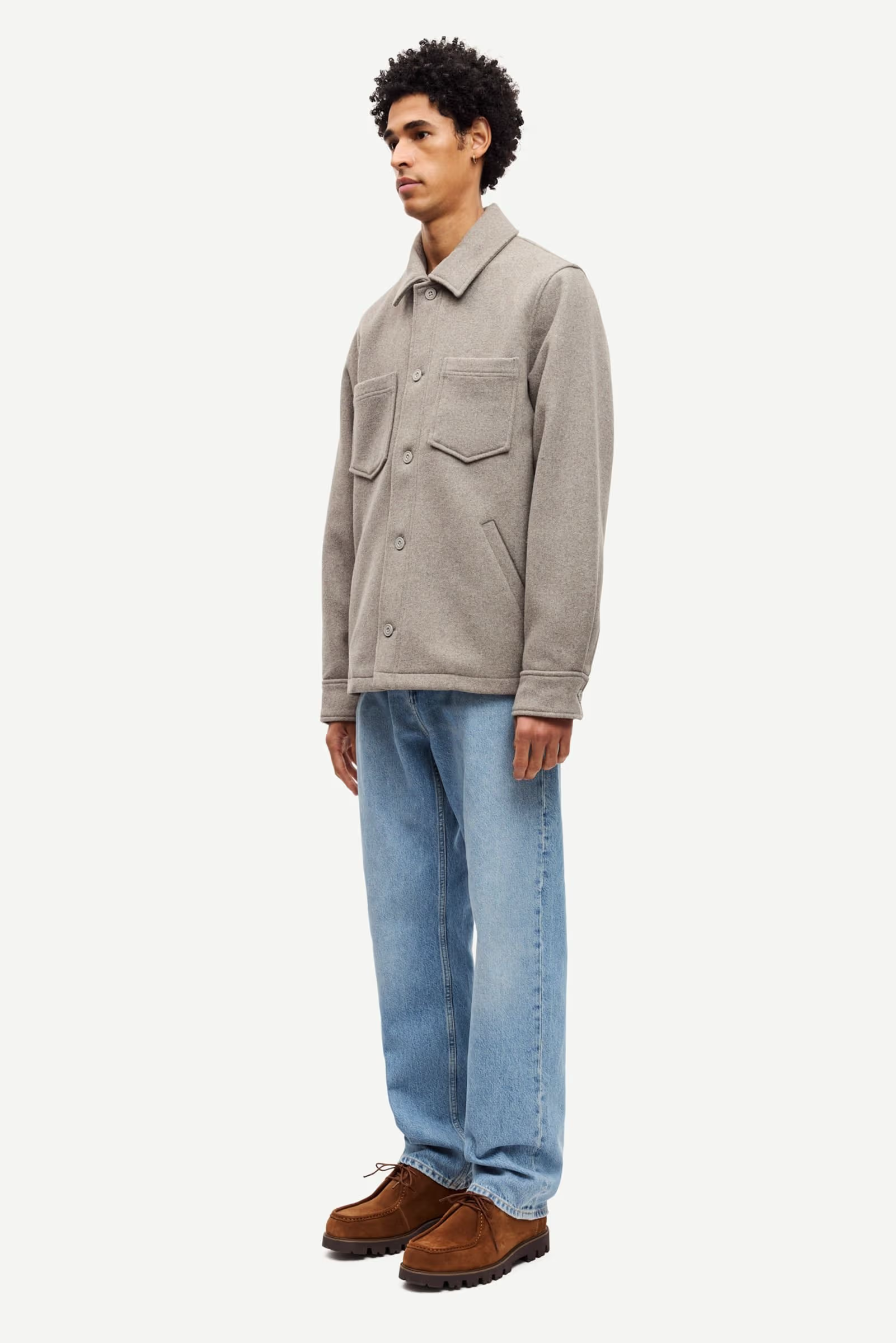 Pally Shirt Jacket Elephant Skin