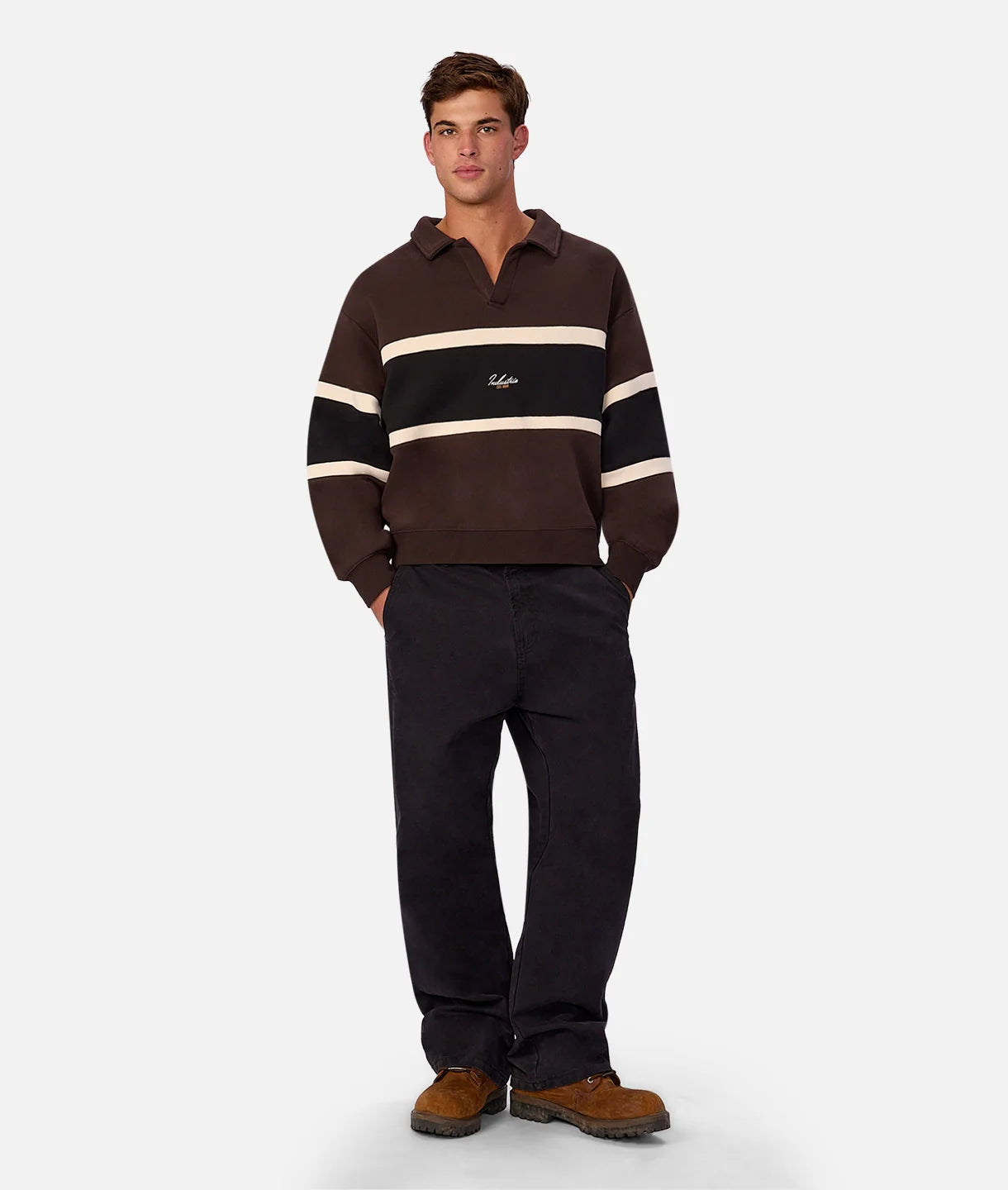 The Eastbourne Track Top Brown Combo