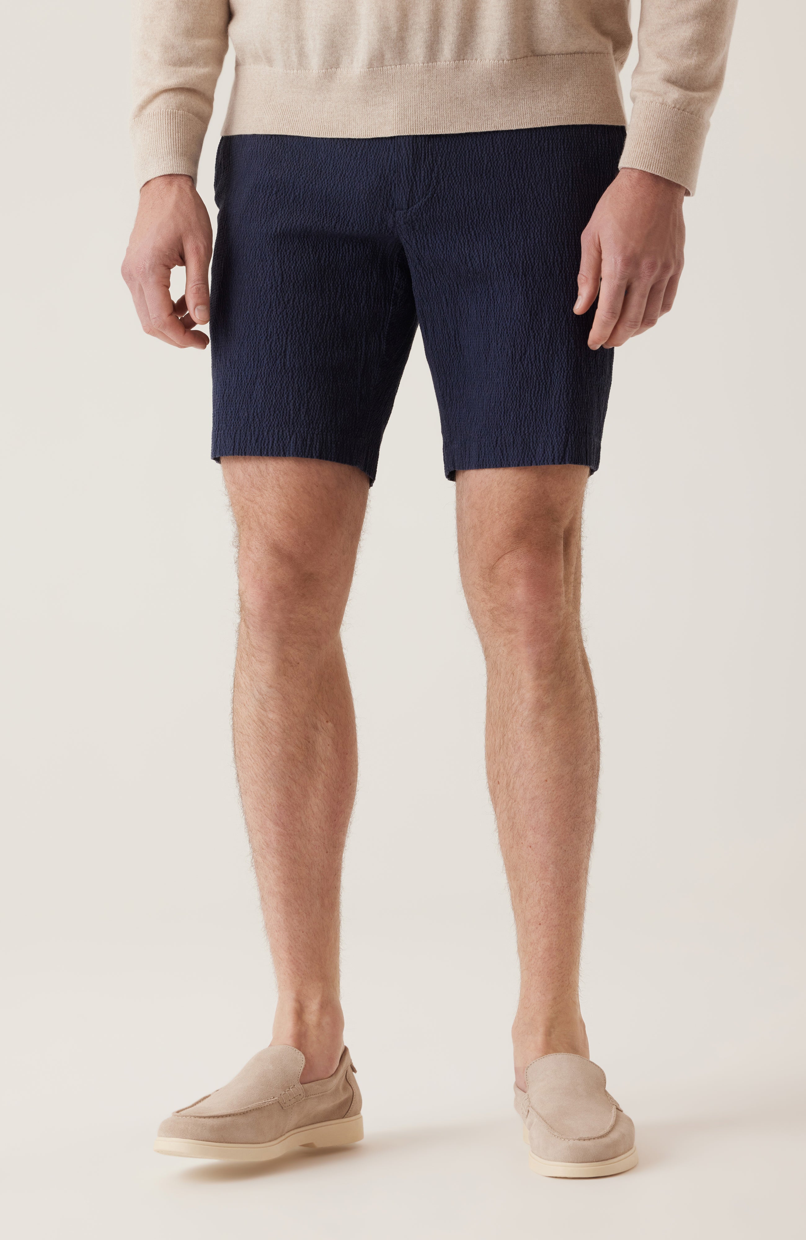 Oasis Bermuda Seersucker Short Indigo Heather