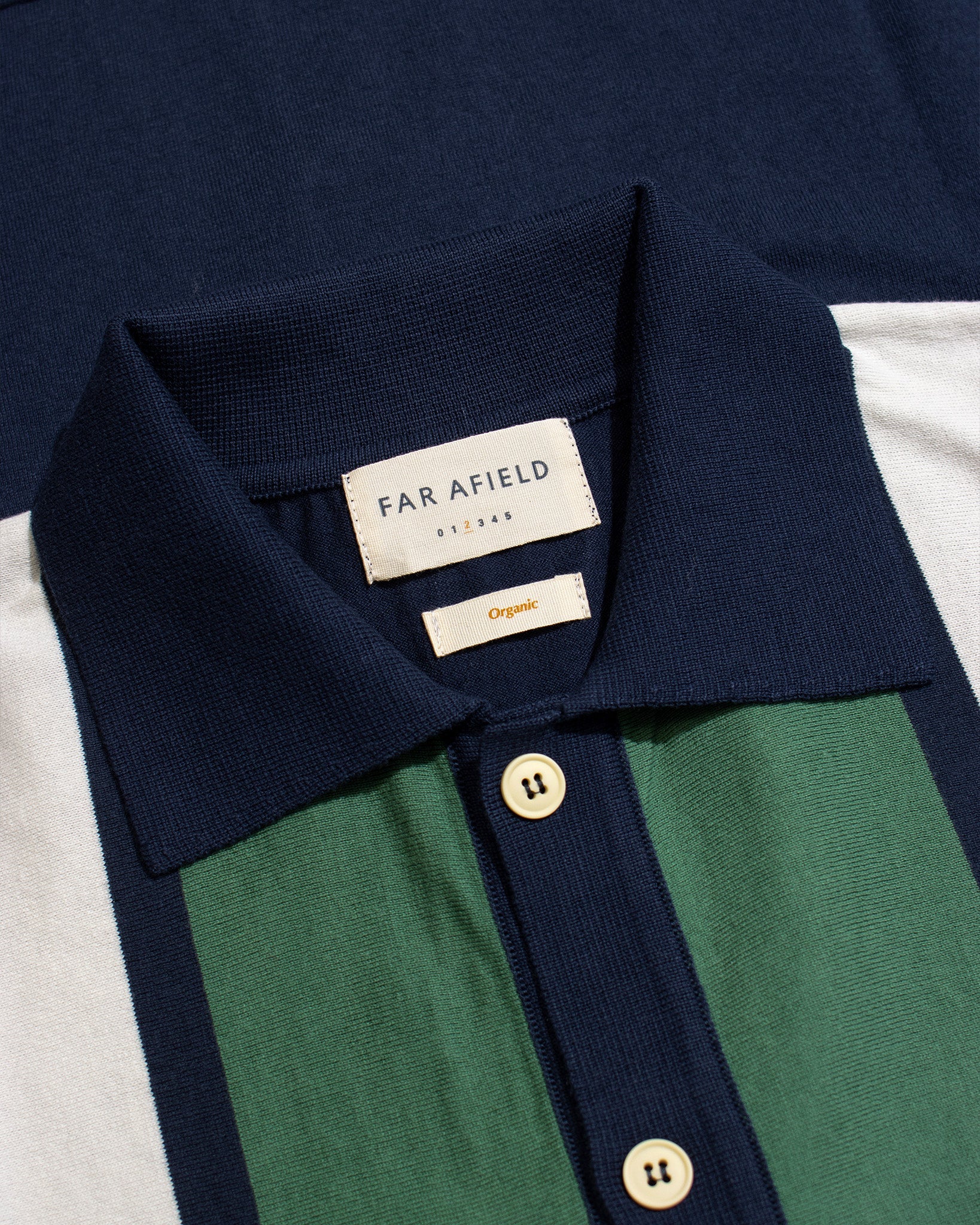 Velzy Neto Stripe Cardigan Navy Iris/Green