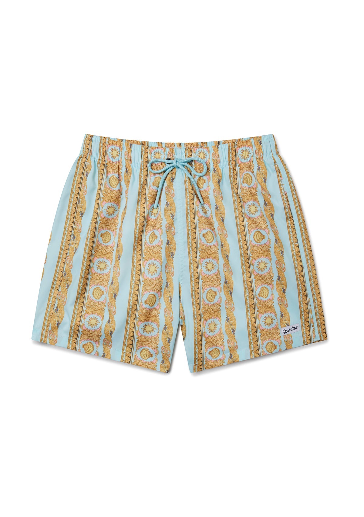 Baroque Stripe Swim Trunk Blue