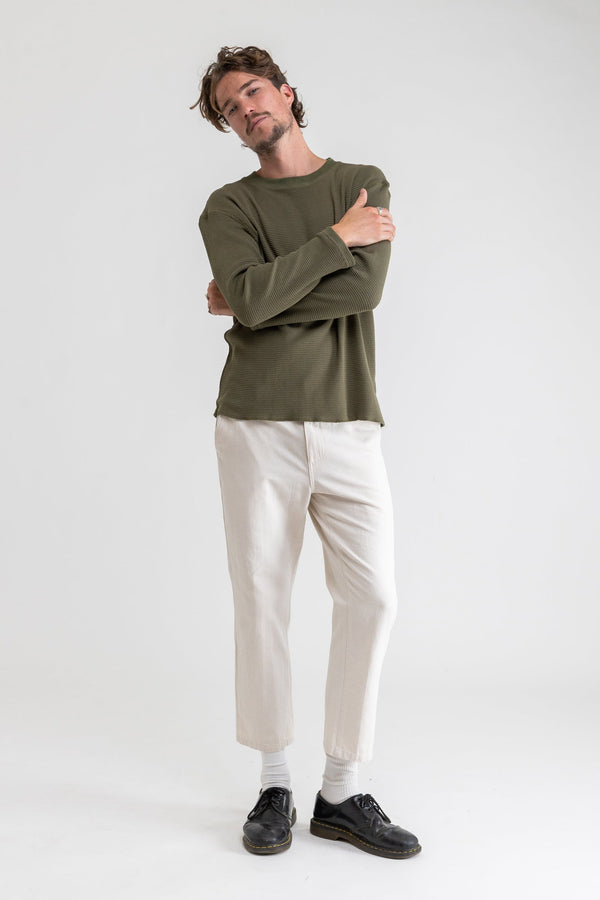 Classic Waffle Knit Vintage Black