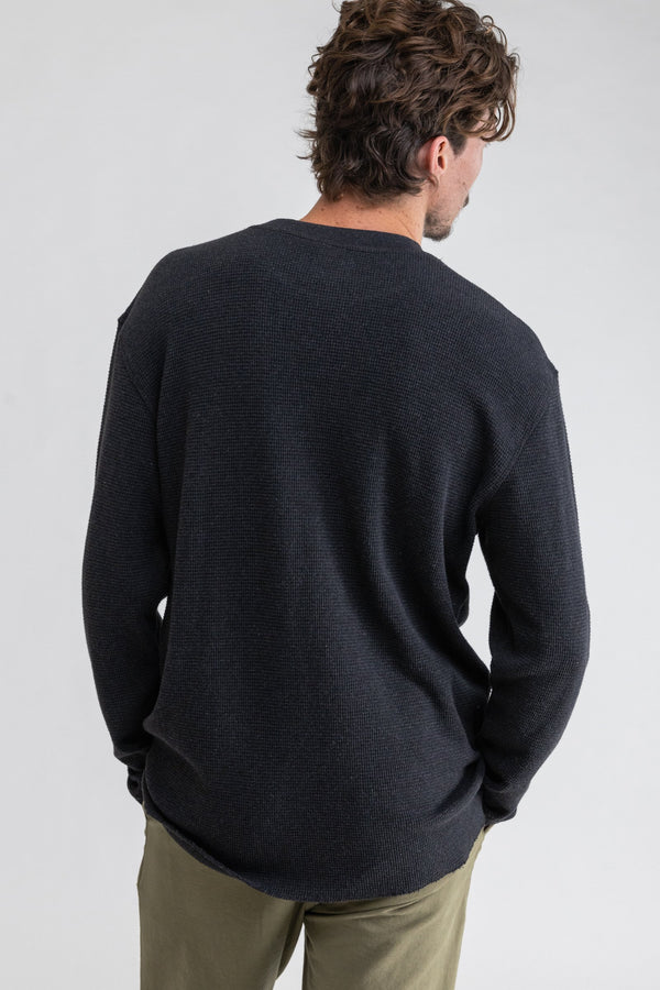Classic Waffle Knit Vintage Black
