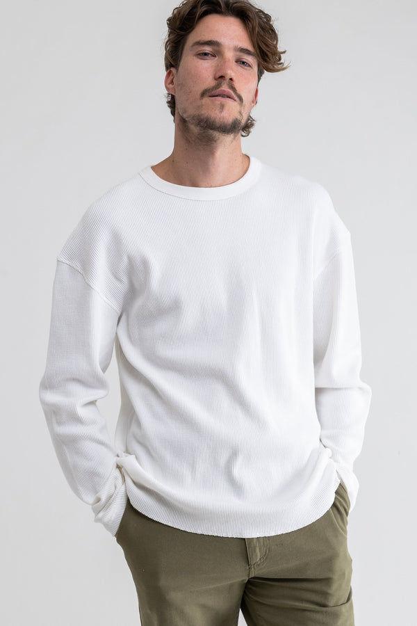 Classic Waffle Knit Vintage White