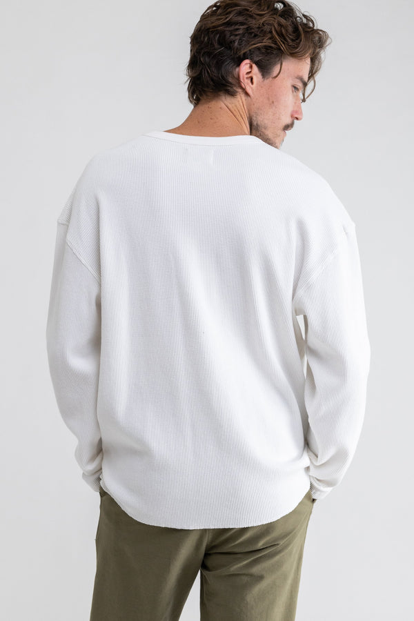 Classic Waffle Knit Vintage White