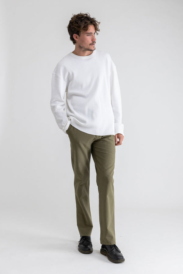 Classic Waffle Knit Vintage White