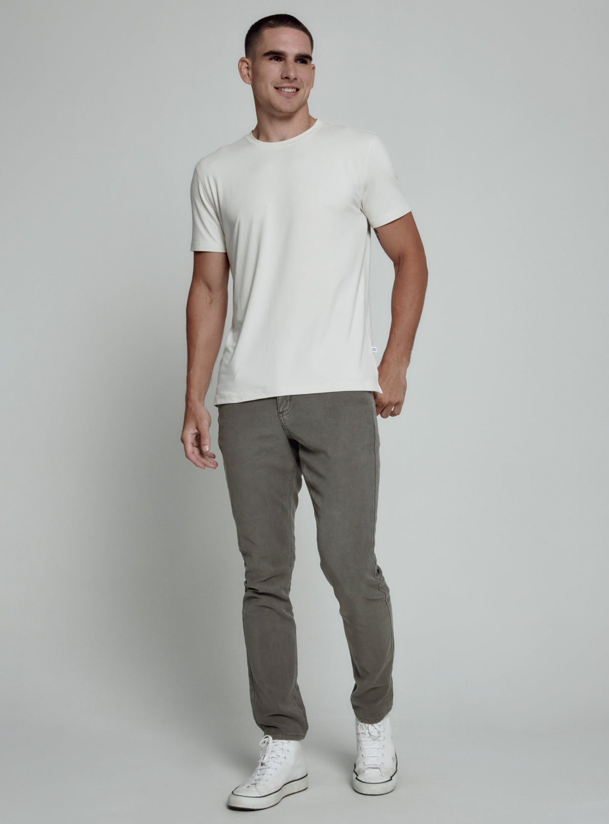 Core Crew Neck Tee Ecru
