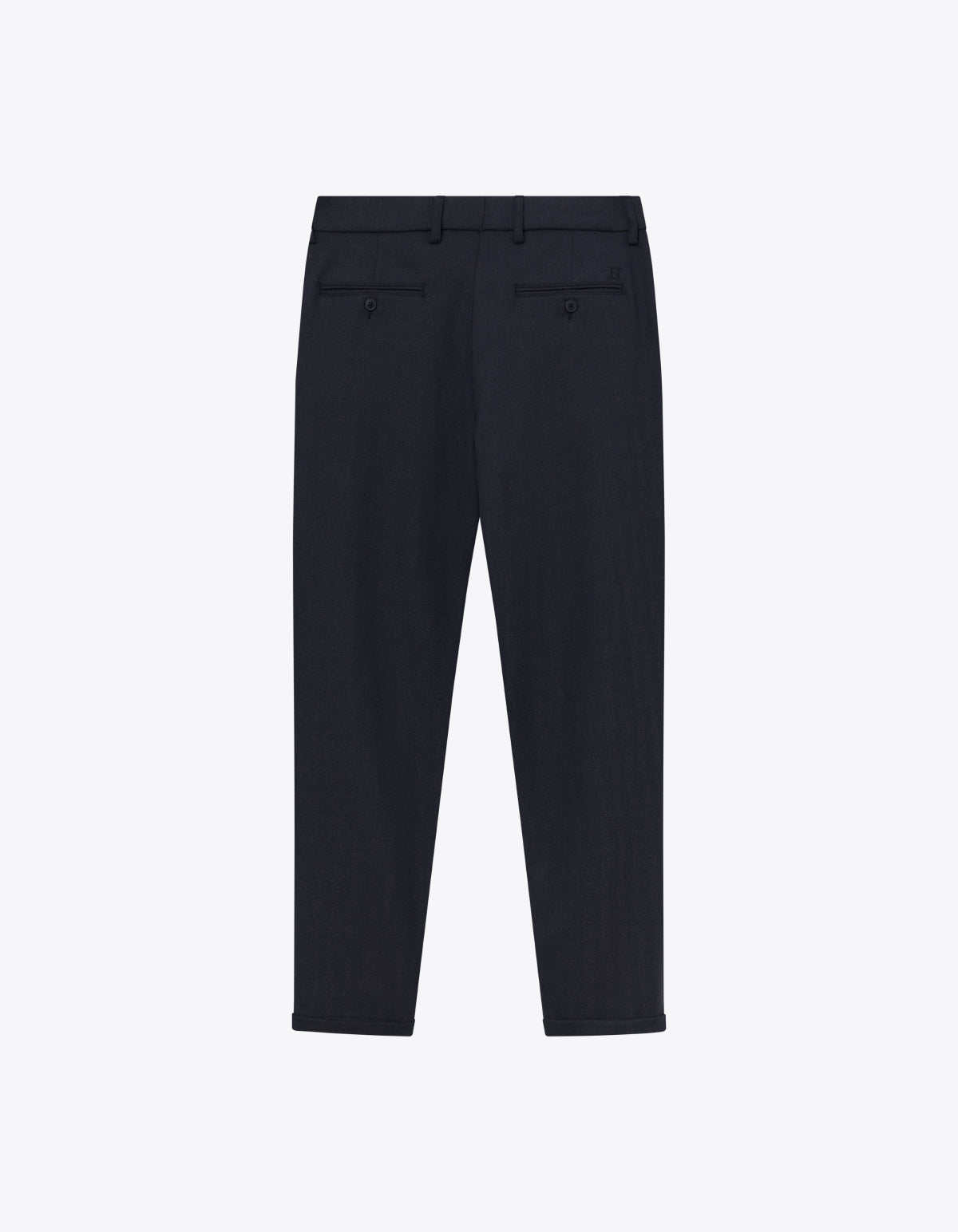 Como Herringbone Suit Pants - Dark Navy