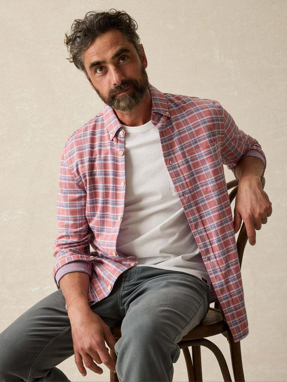 Short Sleeve Sunwashed Pocket Tee White