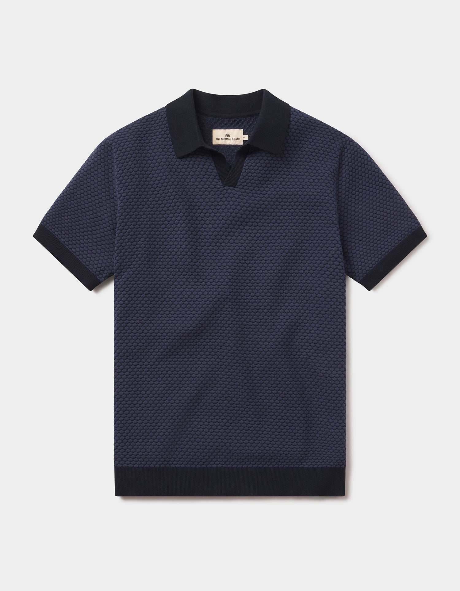 Robles Jacquard Polo Denim/Navy