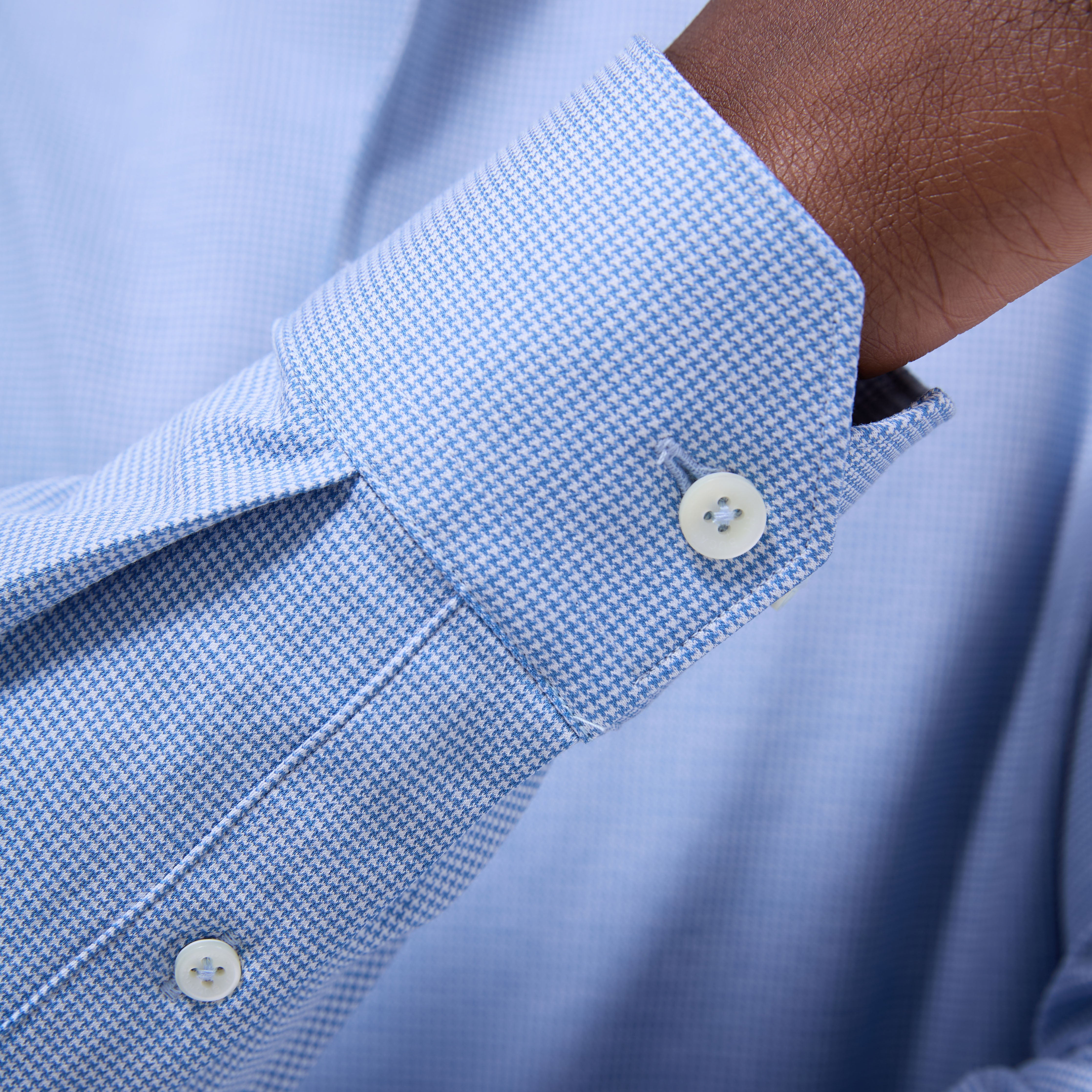 OOOHCotton Devon Long Sleeve Shirt Classic Blue