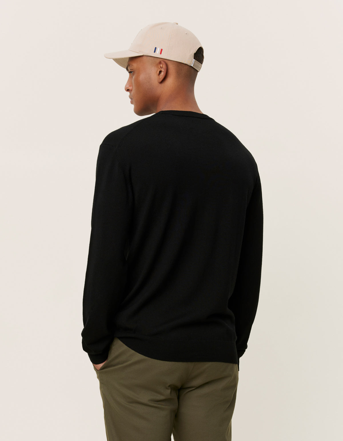 Greyson Merino Knit Sweater, Black