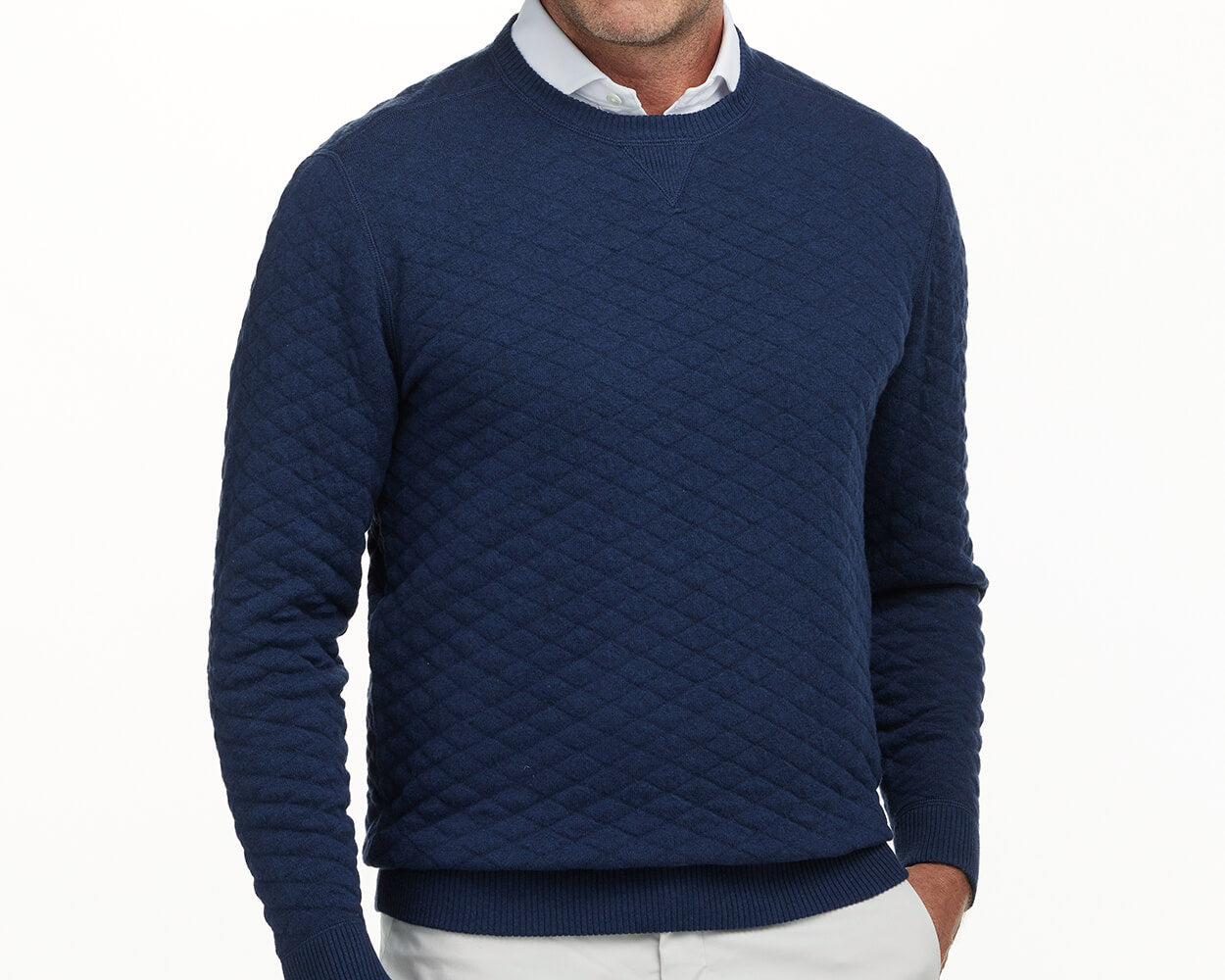 The Ward Sweater Heathered Navy