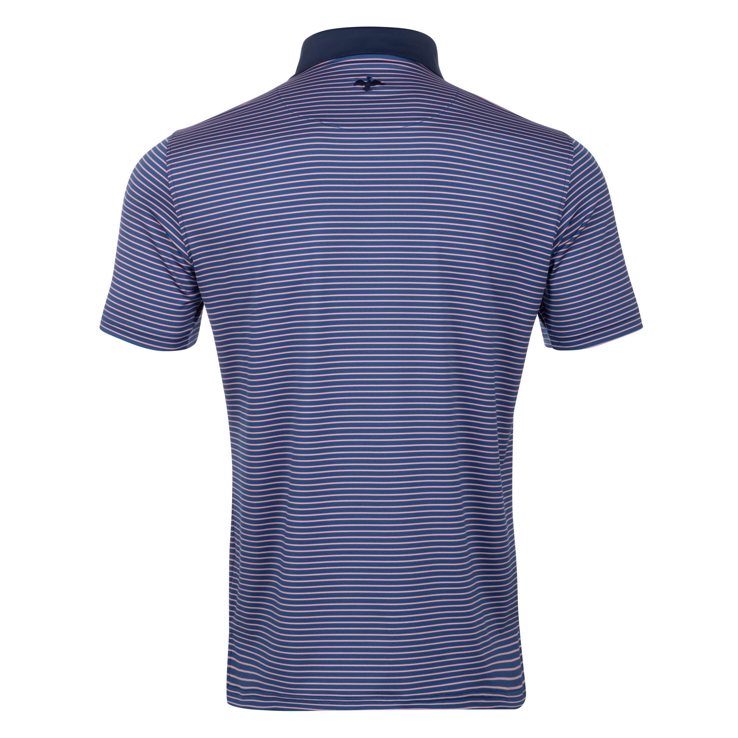 The Preston Contrast Collar Performance Polo Beaufain Blue/Atlantic