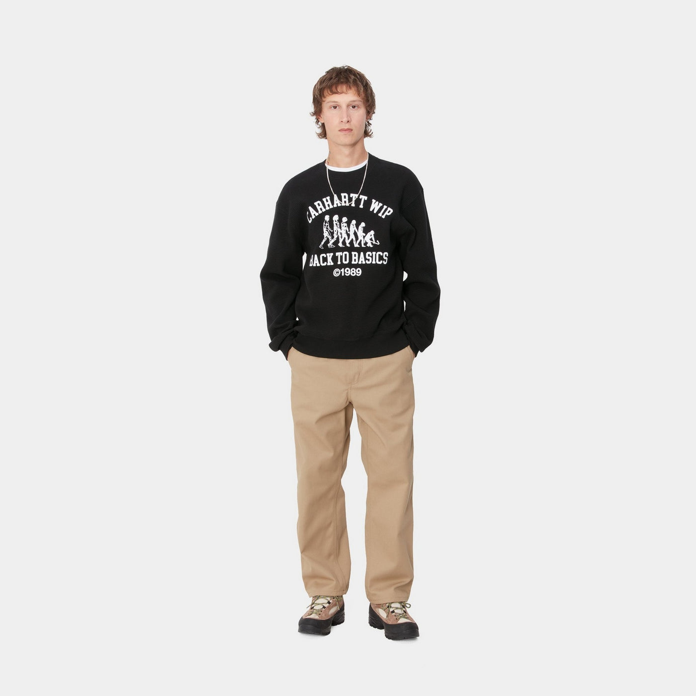 Main Basics Sweatshirt, Black/White