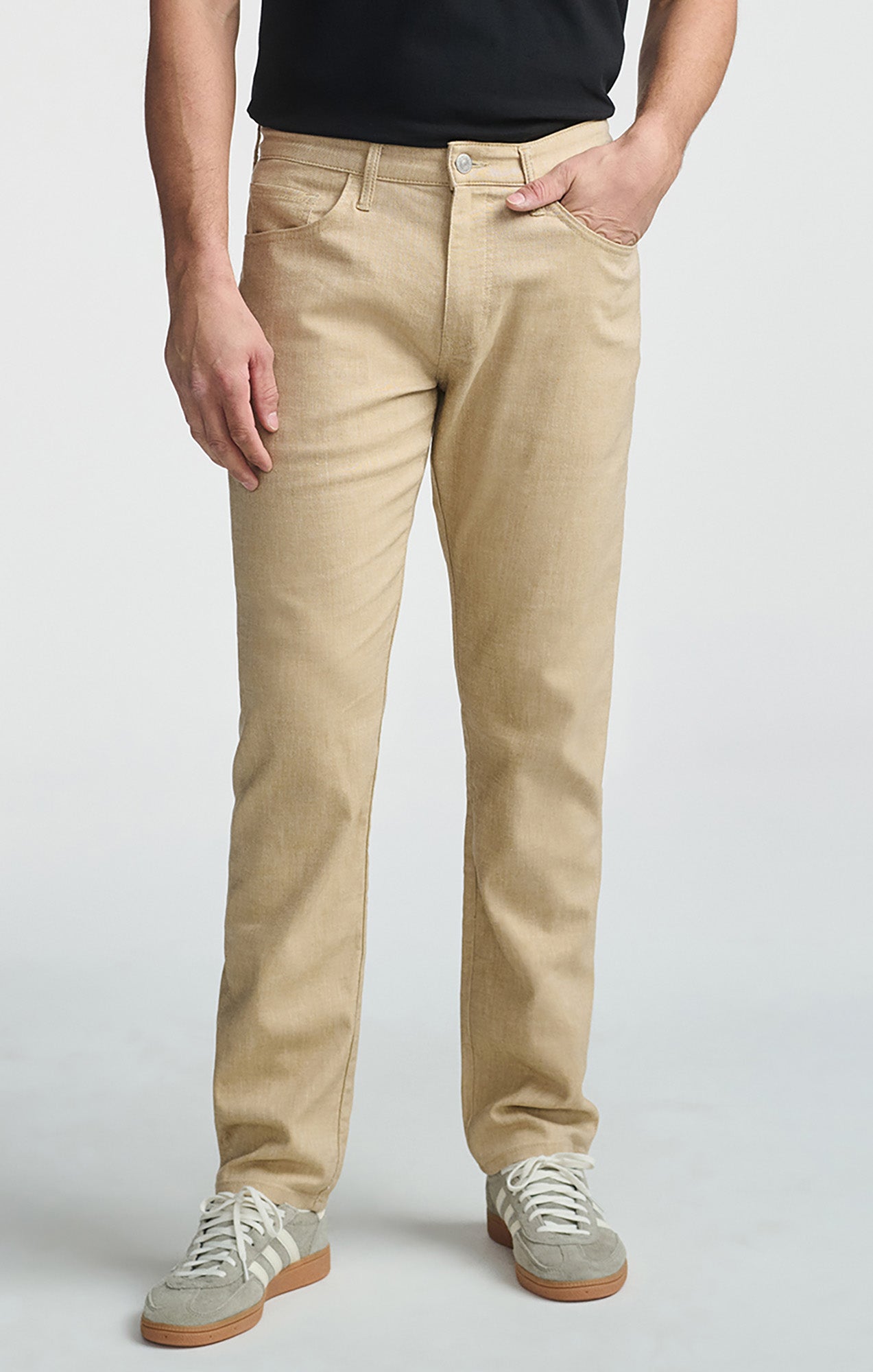 Marcus Linen Slim Straight Pant Beige