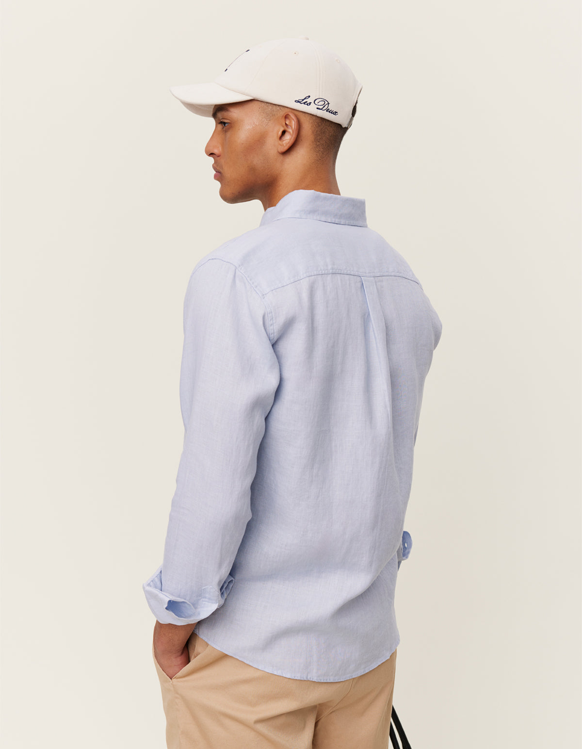 Kristian Linen Shirt Summer Sky