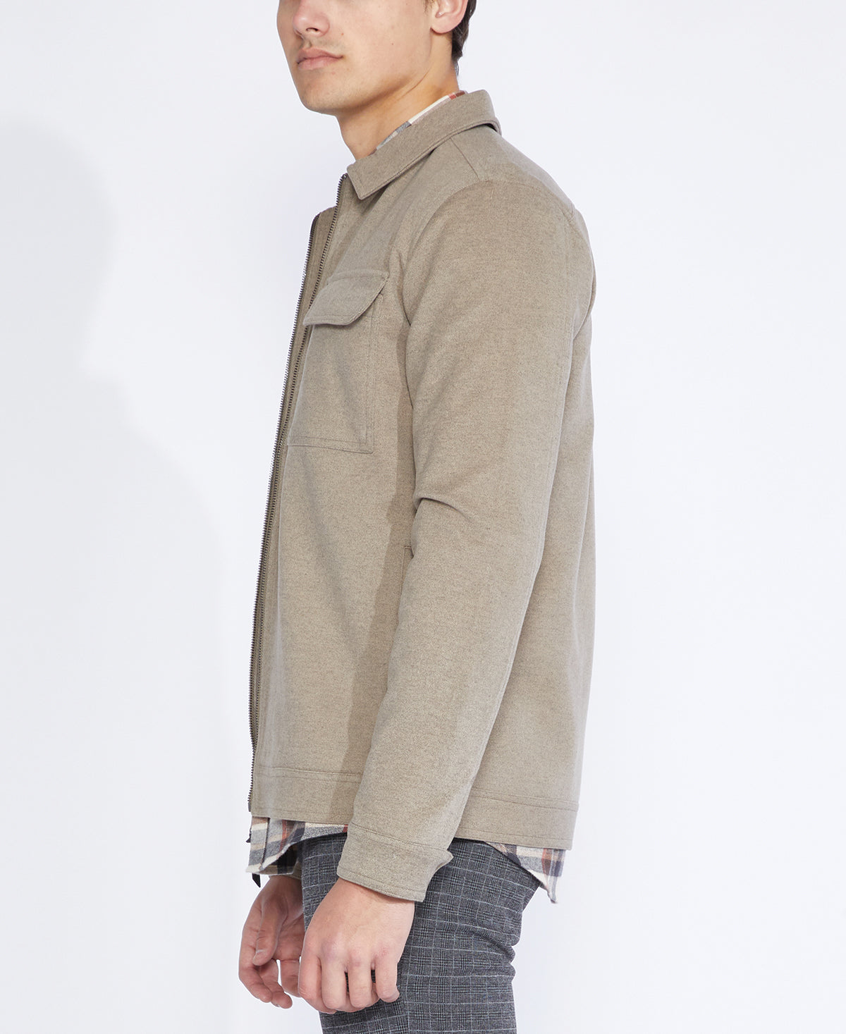 Derek CPO Jacket, Heather Khaki
