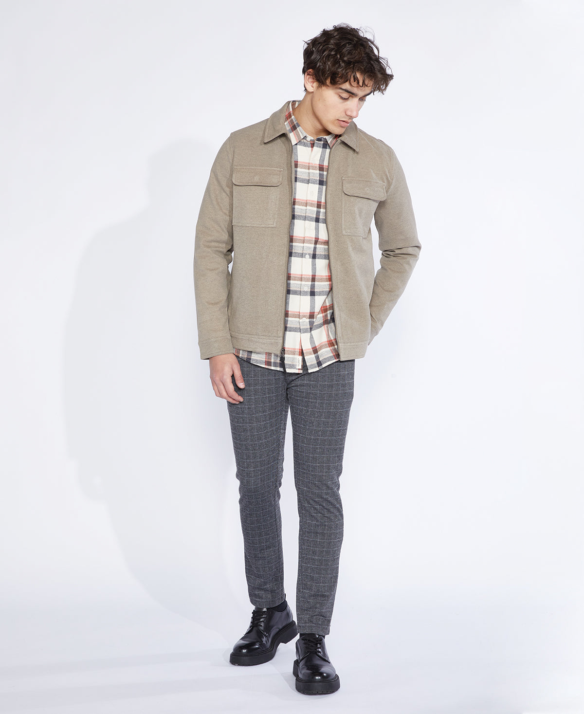 Derek CPO Jacket, Heather Khaki