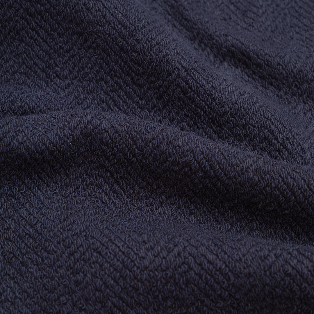 Millington Herringbone Hoodie Midnight