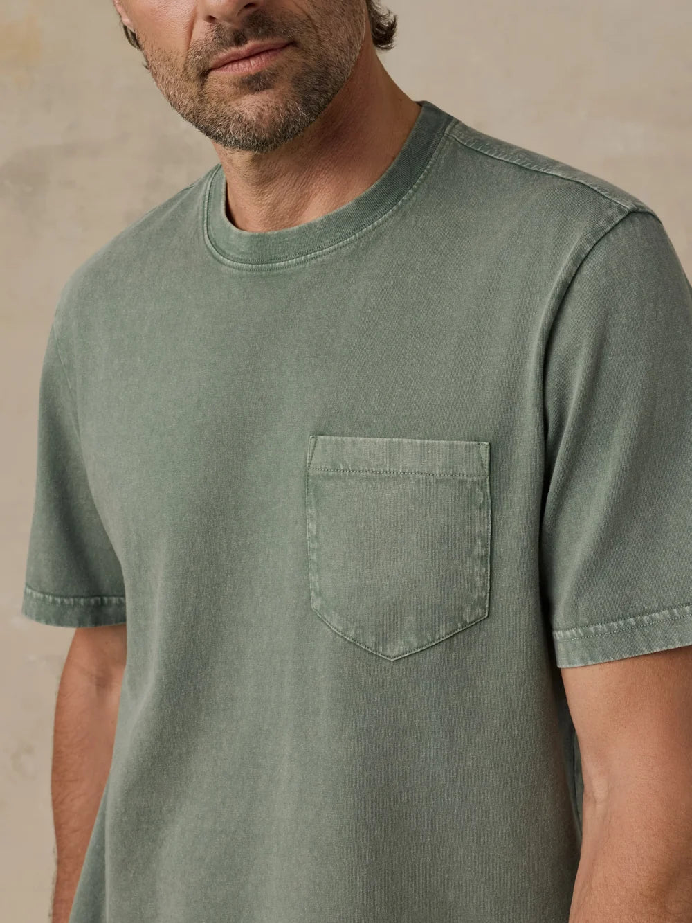 Recycled Cotton Tee Terrain Olive