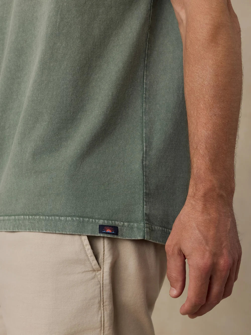 Recycled Cotton Tee Terrain Olive