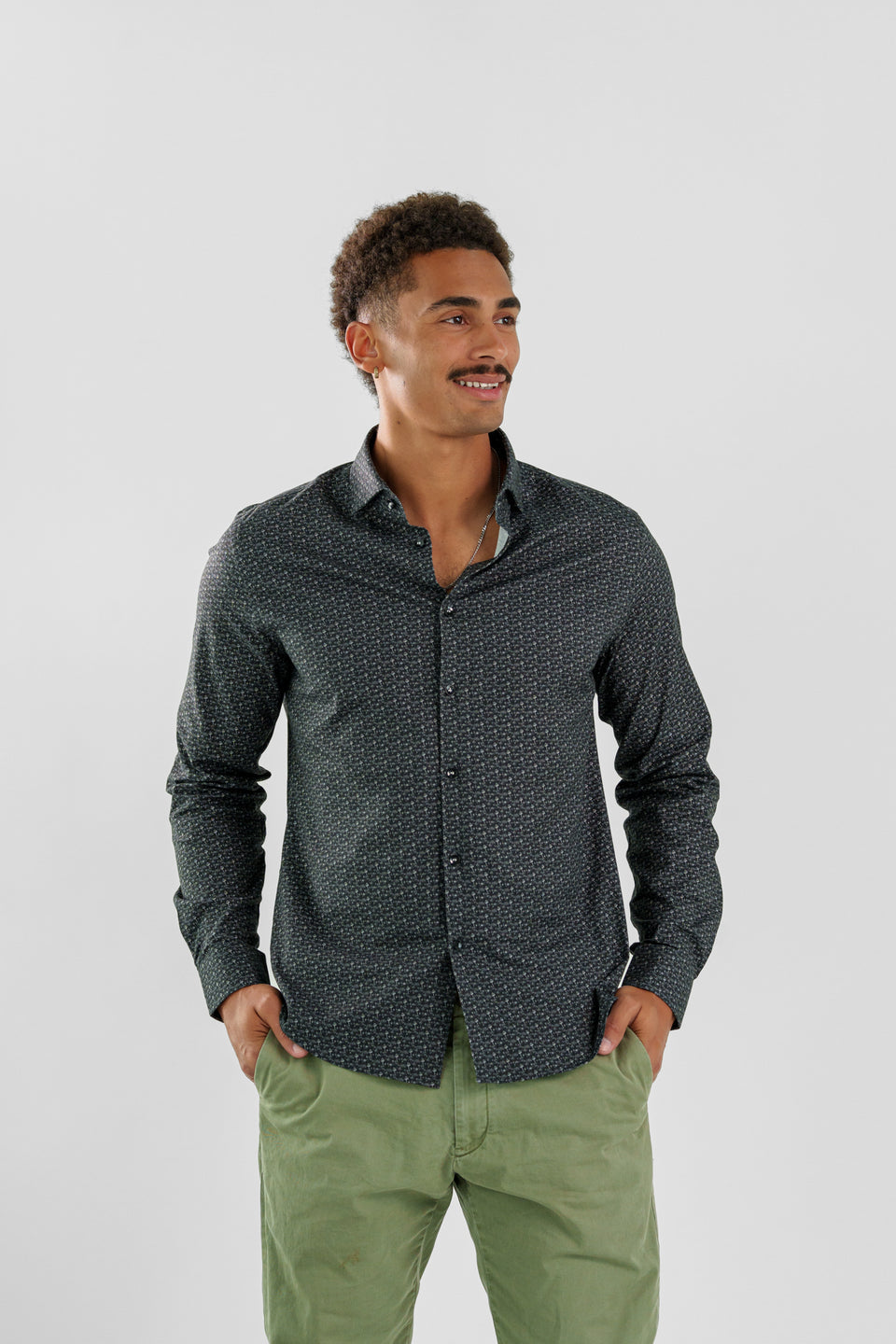 Cotton Tencel Mushrooms Shirt