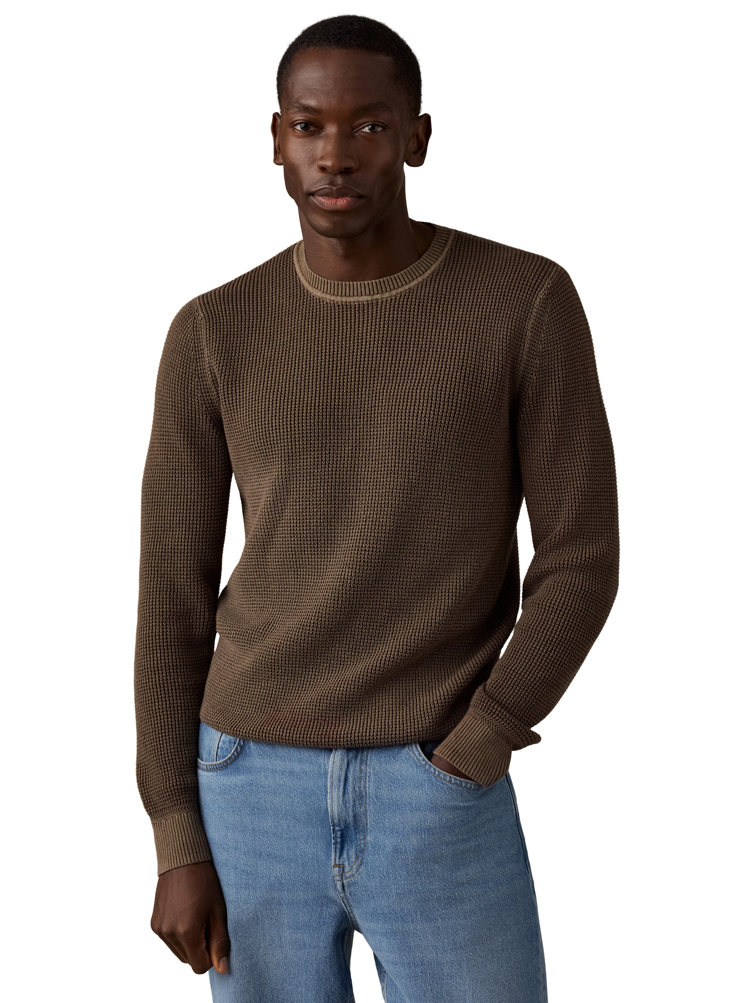 Sunwashed Crewneck Sweater Timber