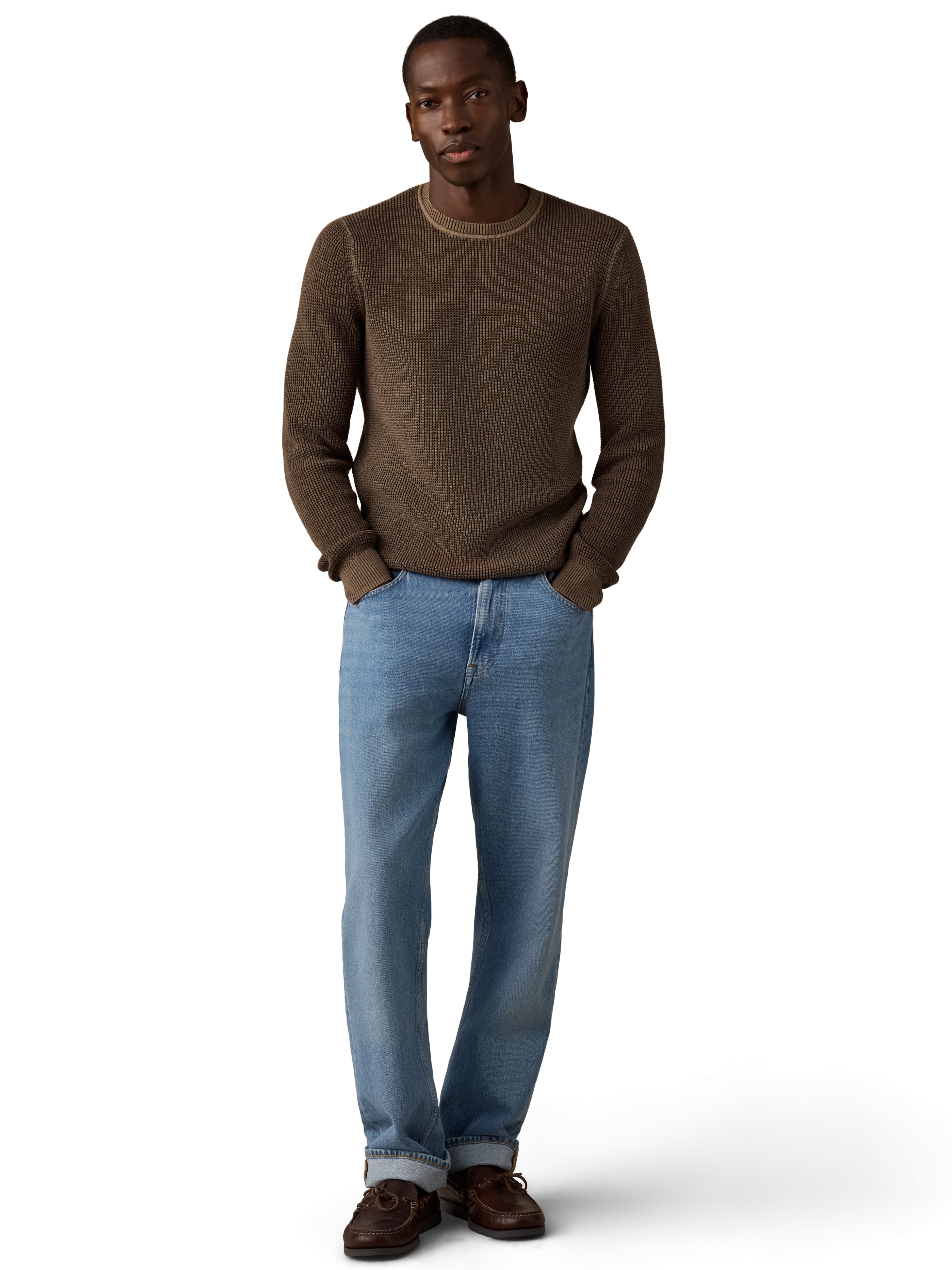 Sunwashed Crewneck Sweater Timber