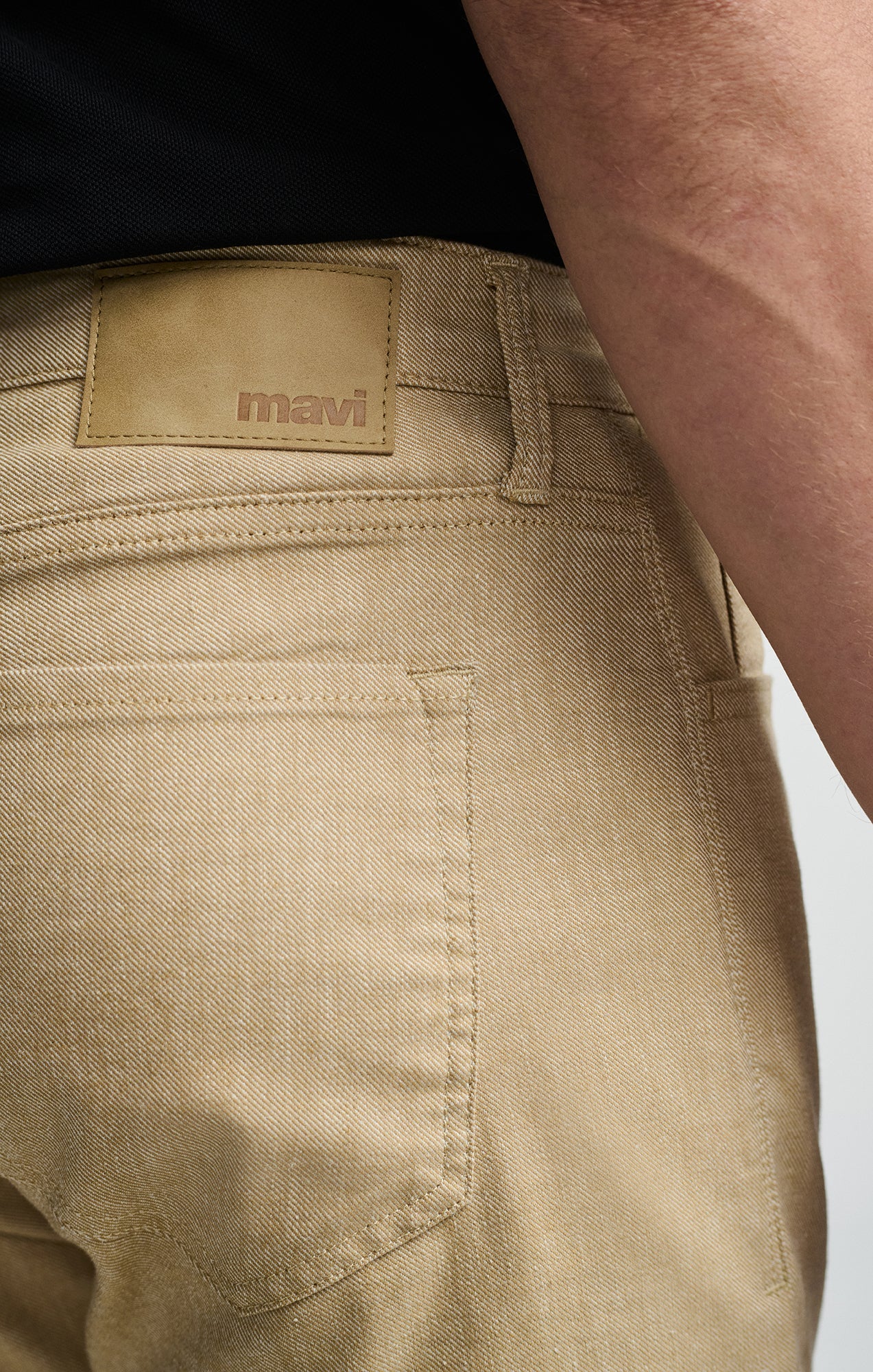 Marcus Linen Slim Straight Pant Beige