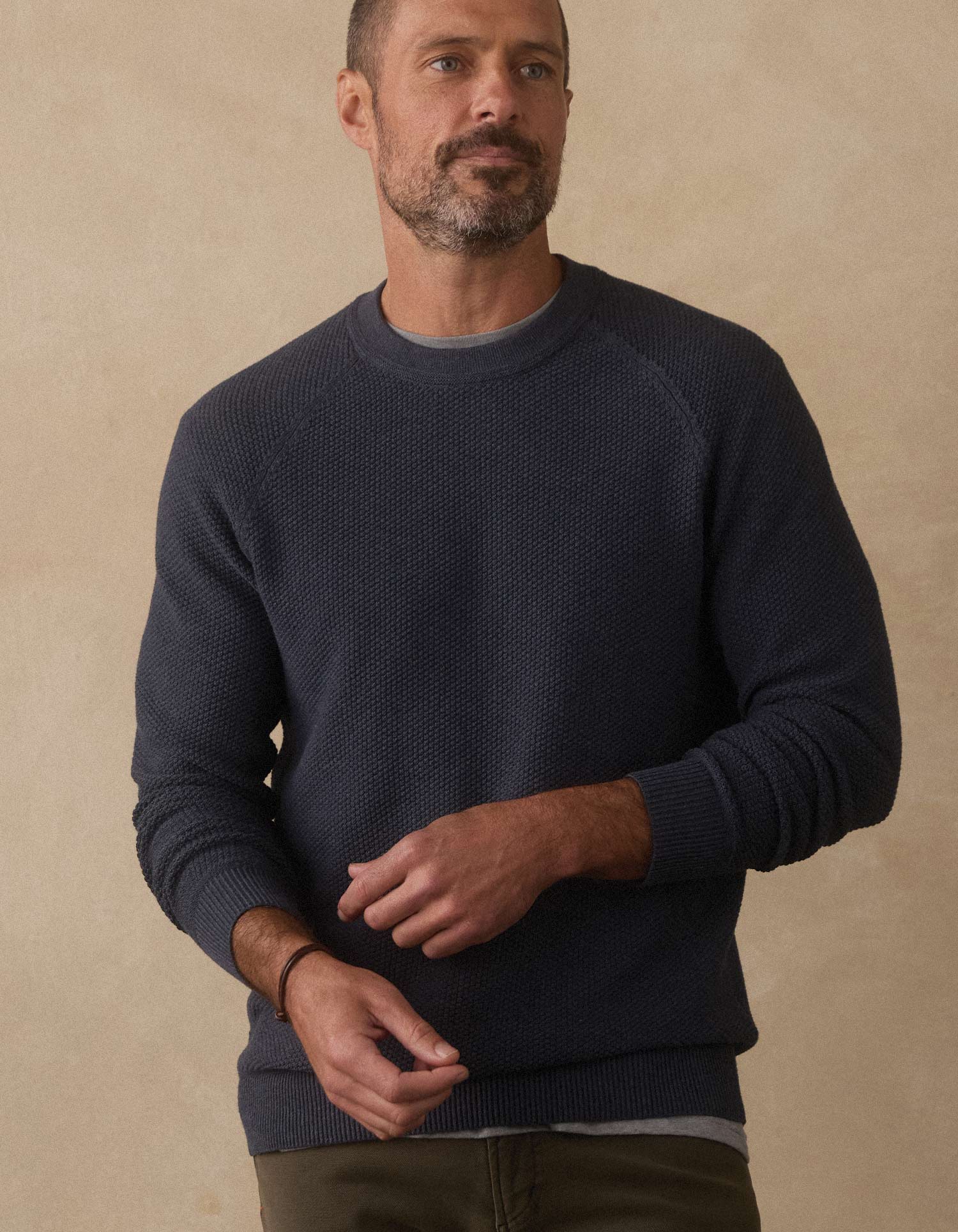Coolmax Textured Crewneck Sweater Waterloo