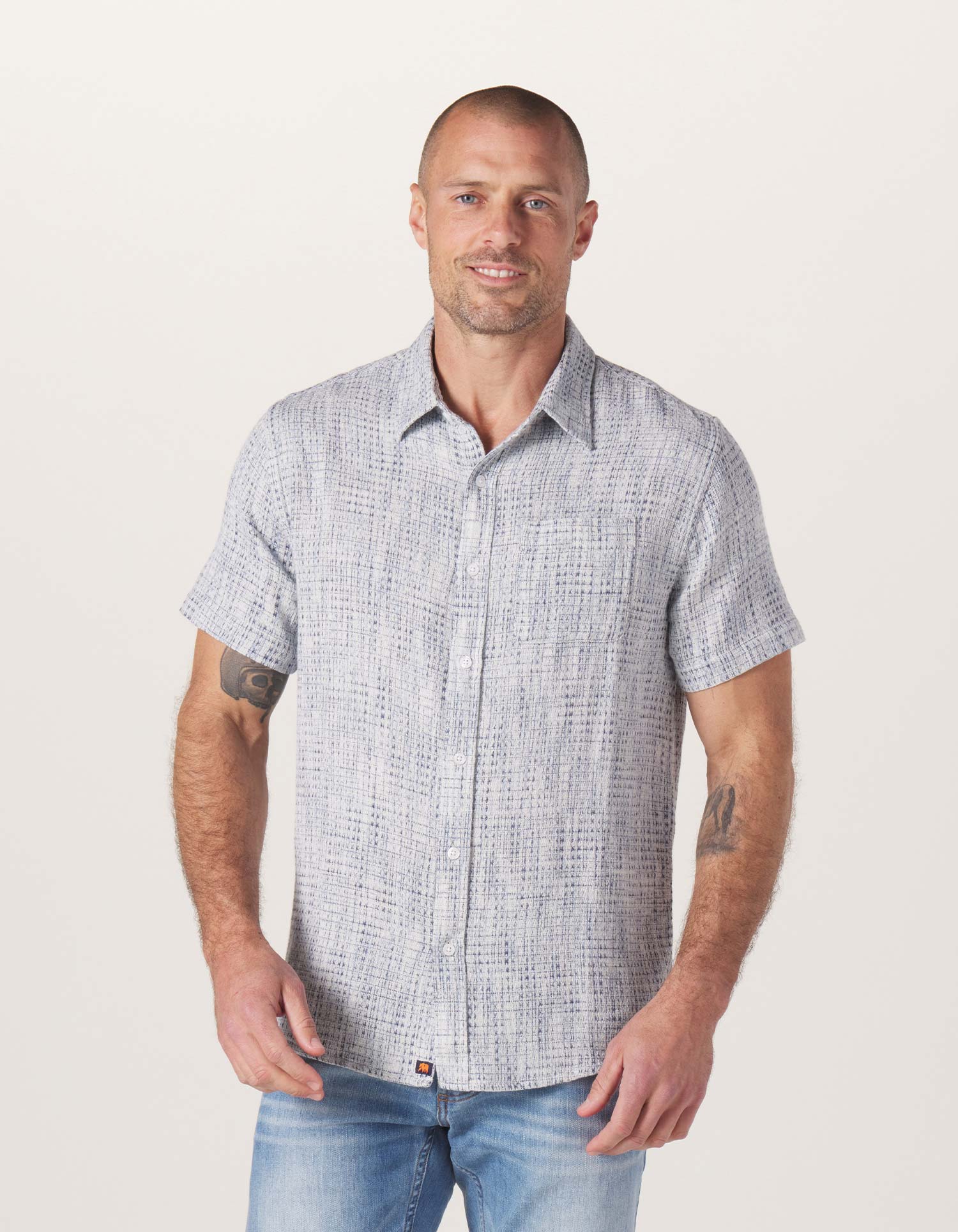 Freshwater Short Sleeve Button Up Shirt