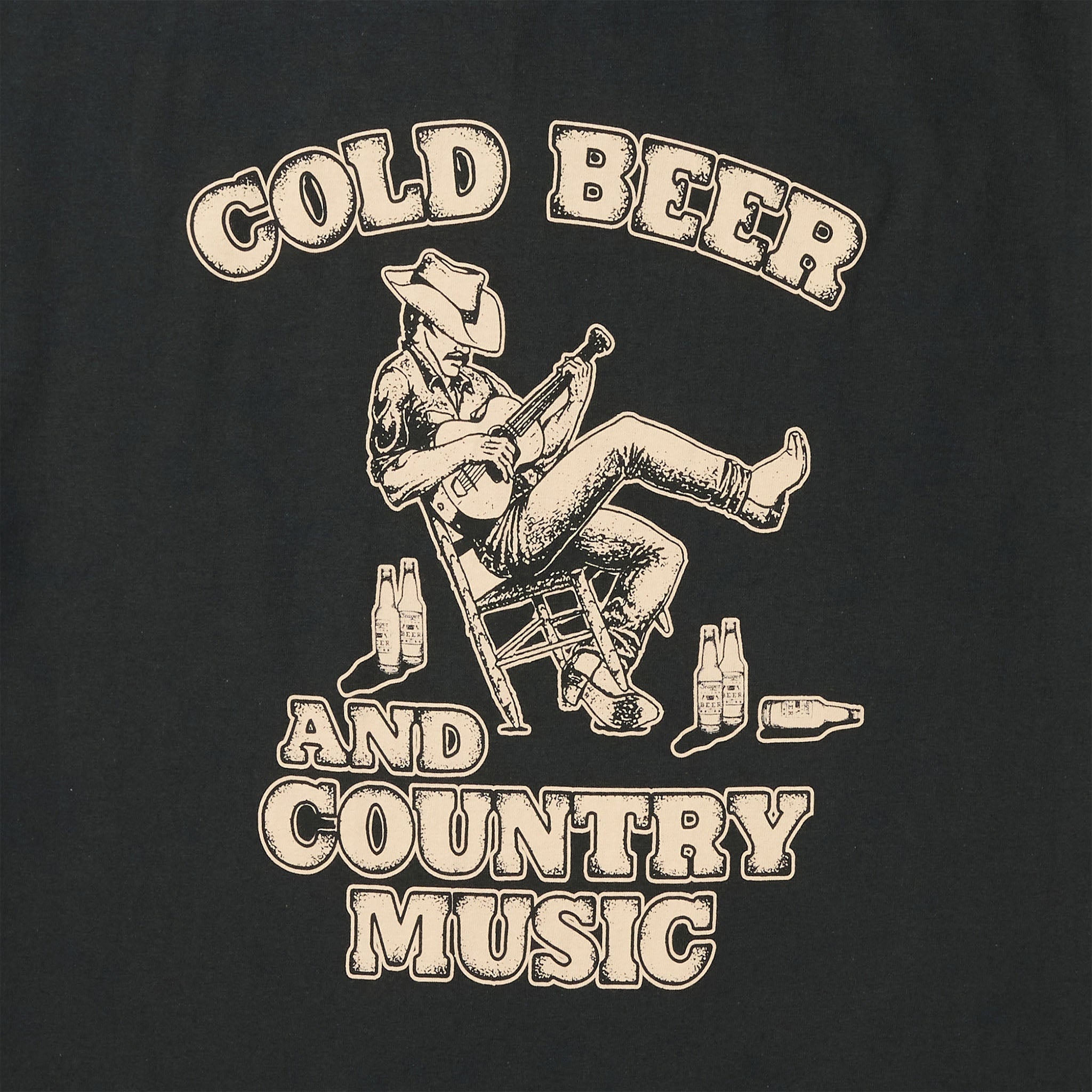 Country Music Tee, Vintage Black