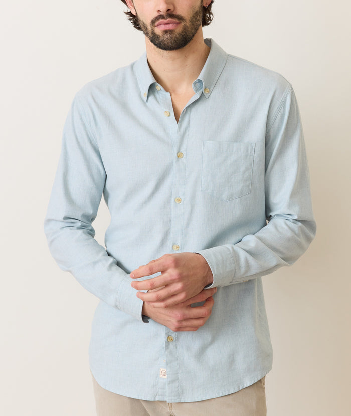 California Oxford Shirt Grey Mist