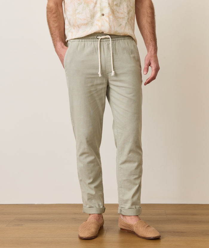 Saturday Stretch Beach Pant Faded Vetiver