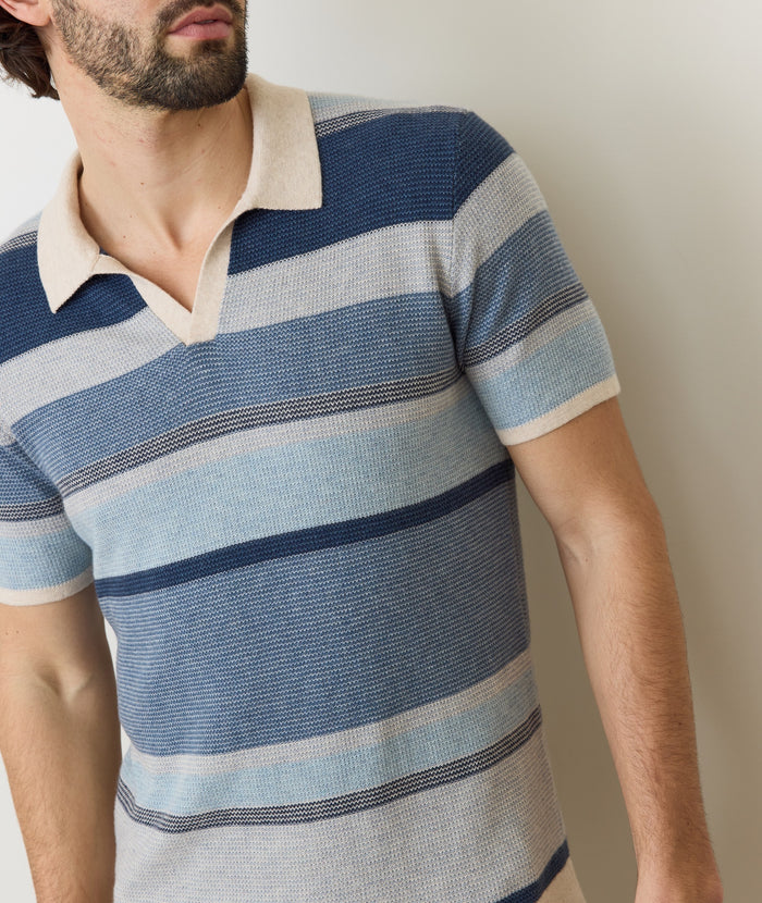 Liam Sweater Polo Blue Multi