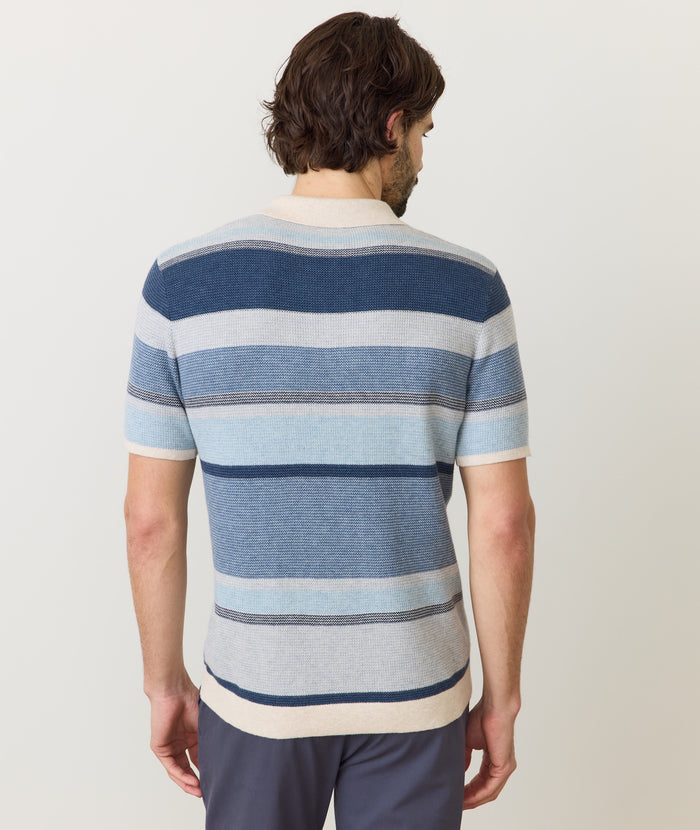 Liam Sweater Polo Blue Multi