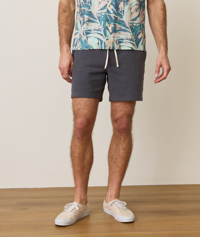 Saturday Beach Short - 6" Faded Black