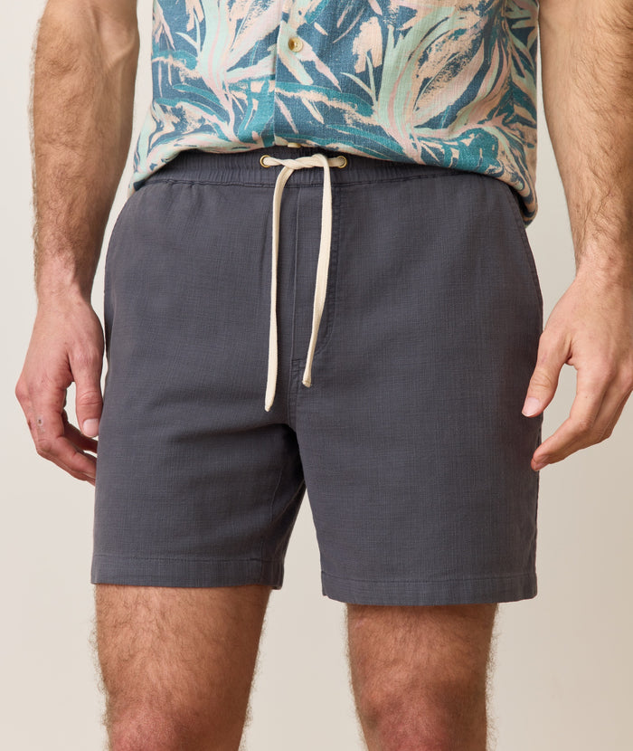 Saturday Beach Short - 6" Faded Black