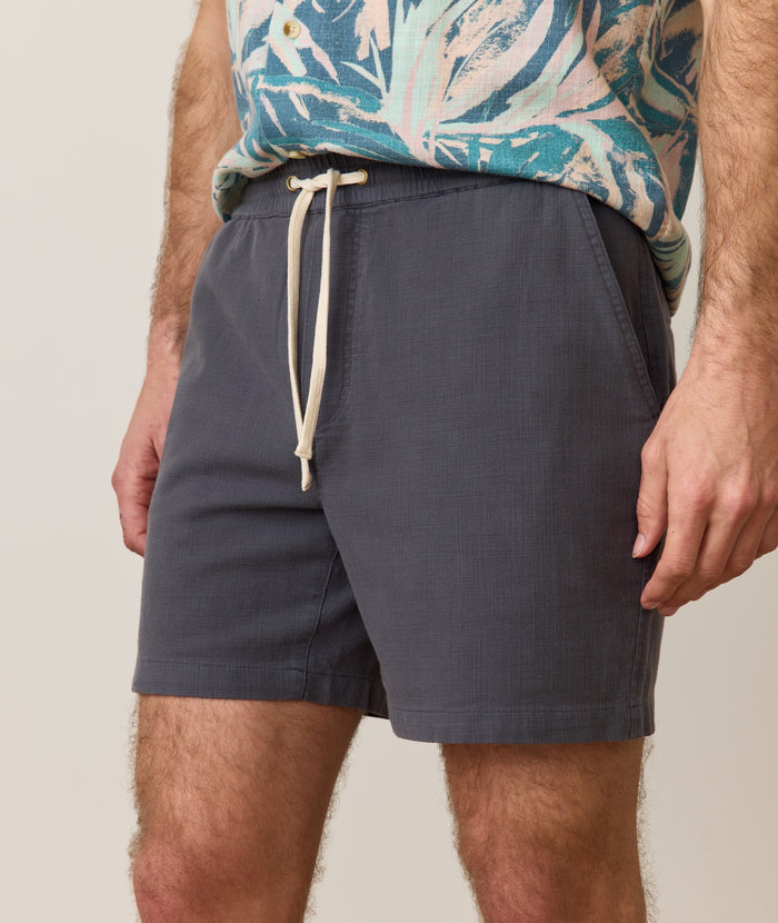 Saturday Beach Short - 6" Faded Black
