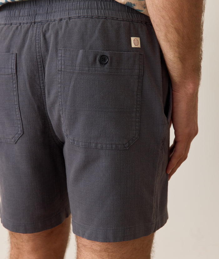 Saturday Beach Short - 6" Faded Black