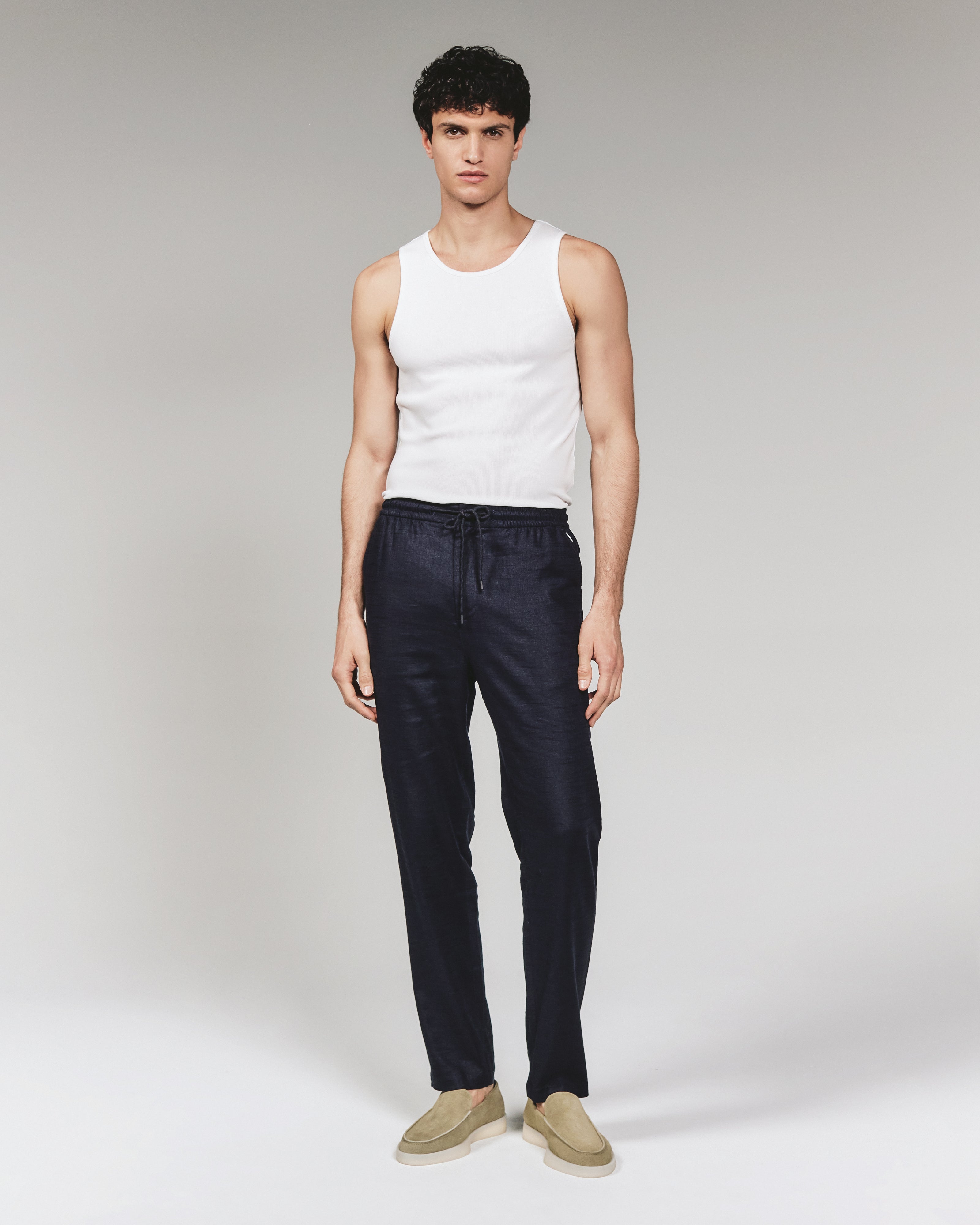 Modal Ribbed Tank White