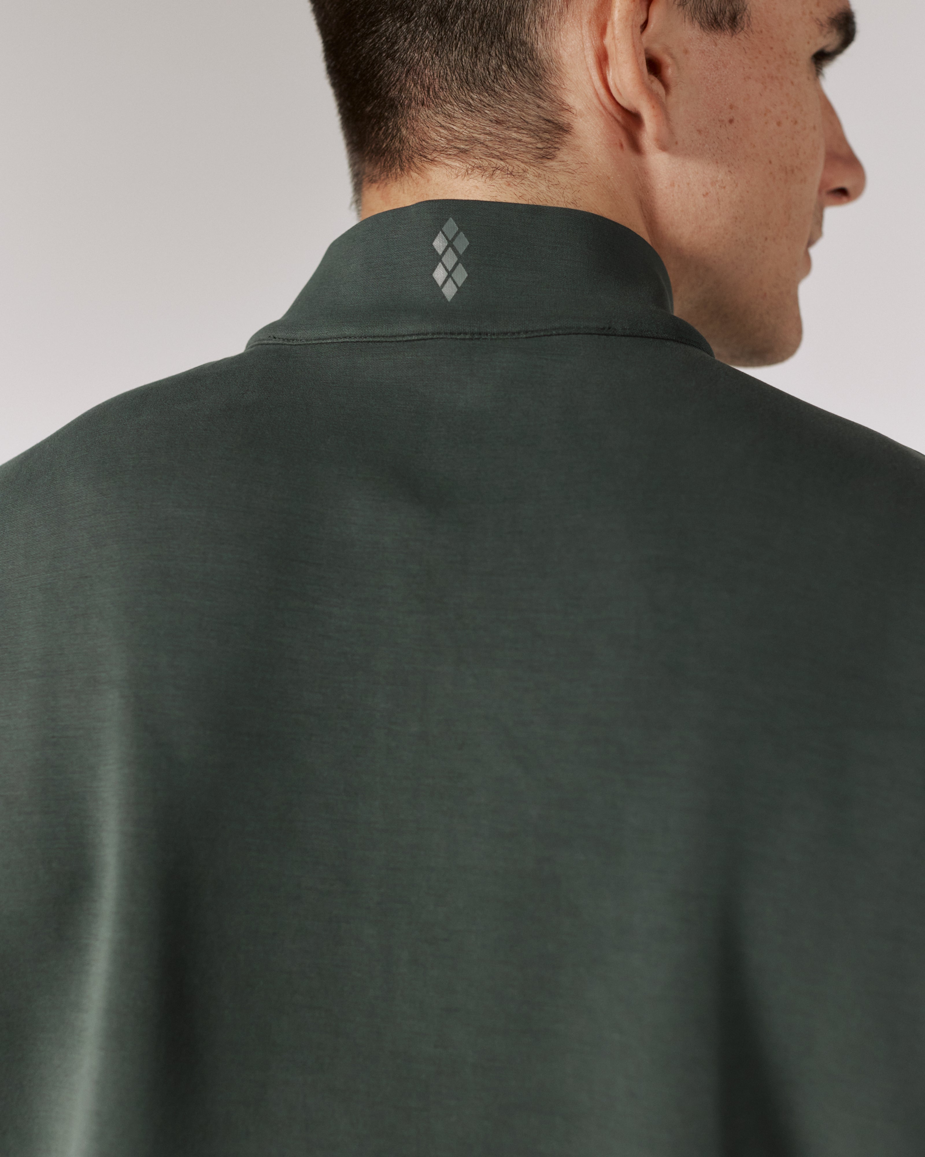 Rev 1/4 Zip Modal Sweater Basil