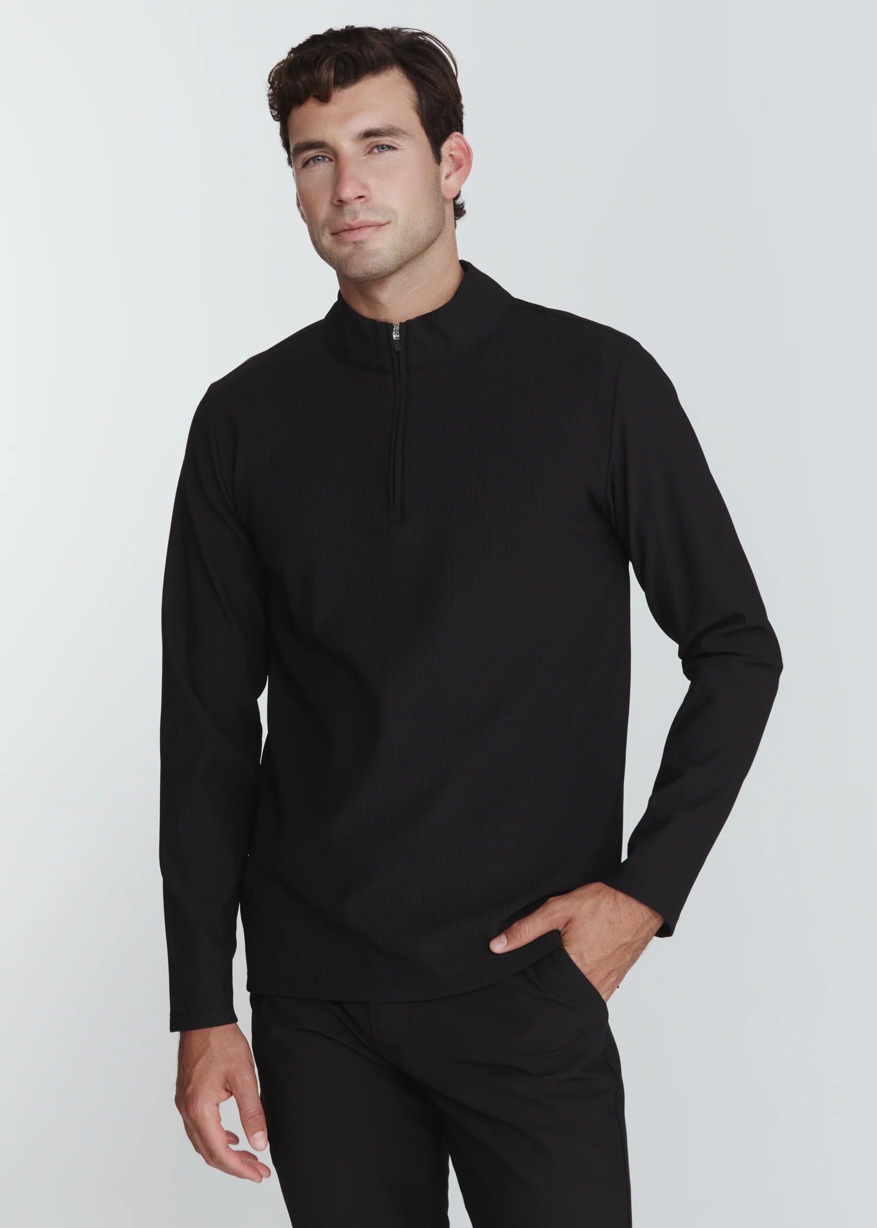 Drift Quarter Zip Pullover Black