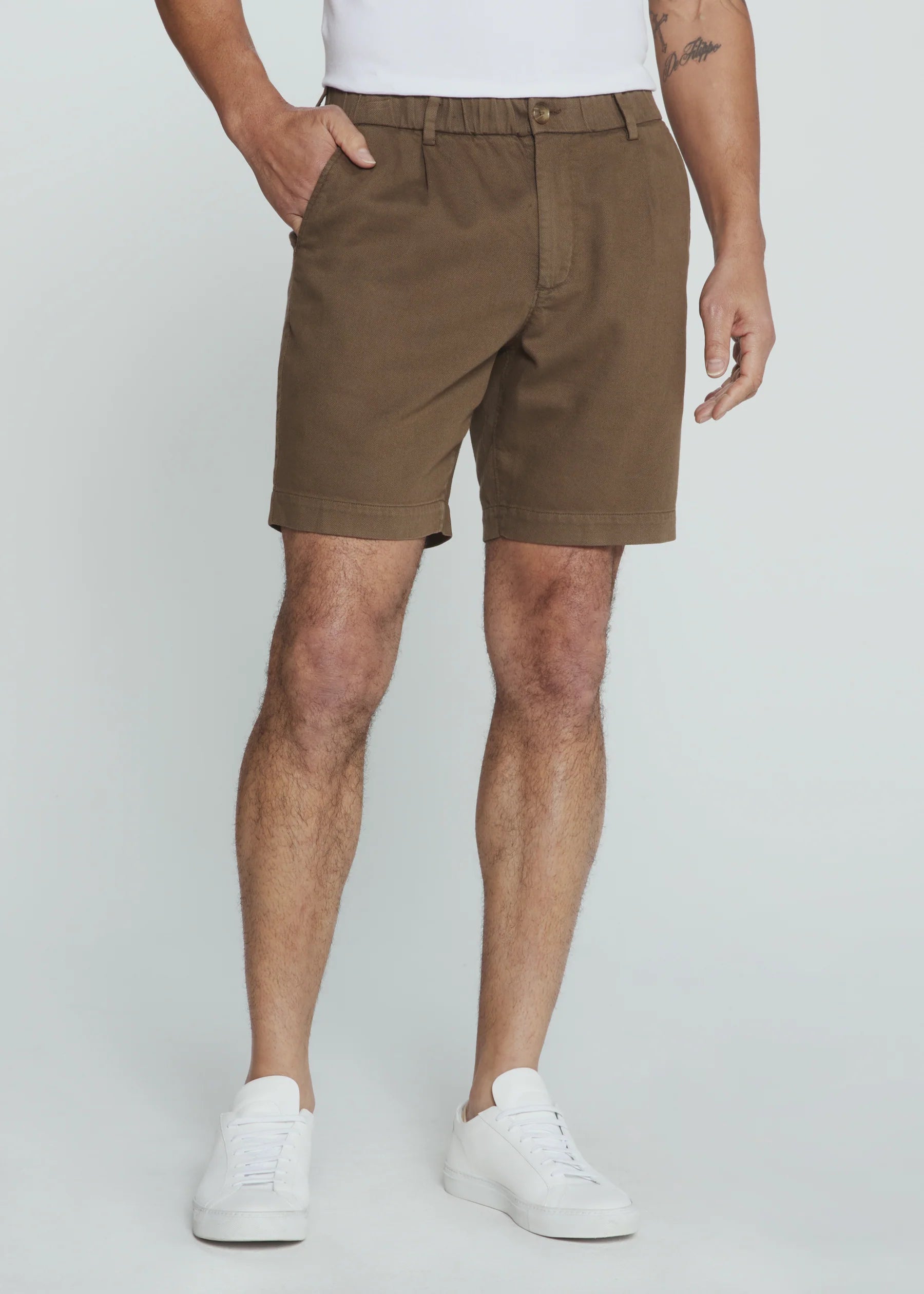 Laguna Linen Chino Short Caribou