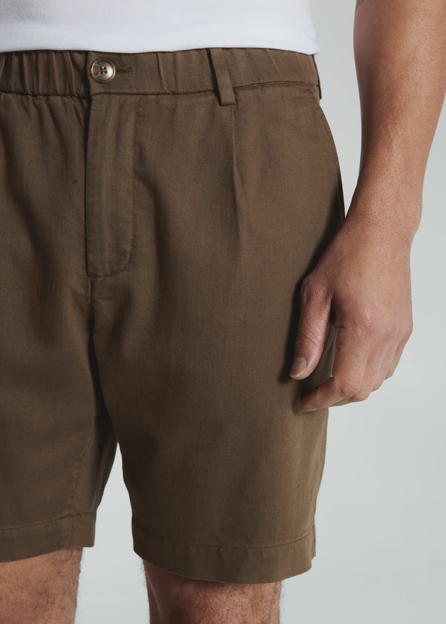 Laguna Linen Chino Short Caribou